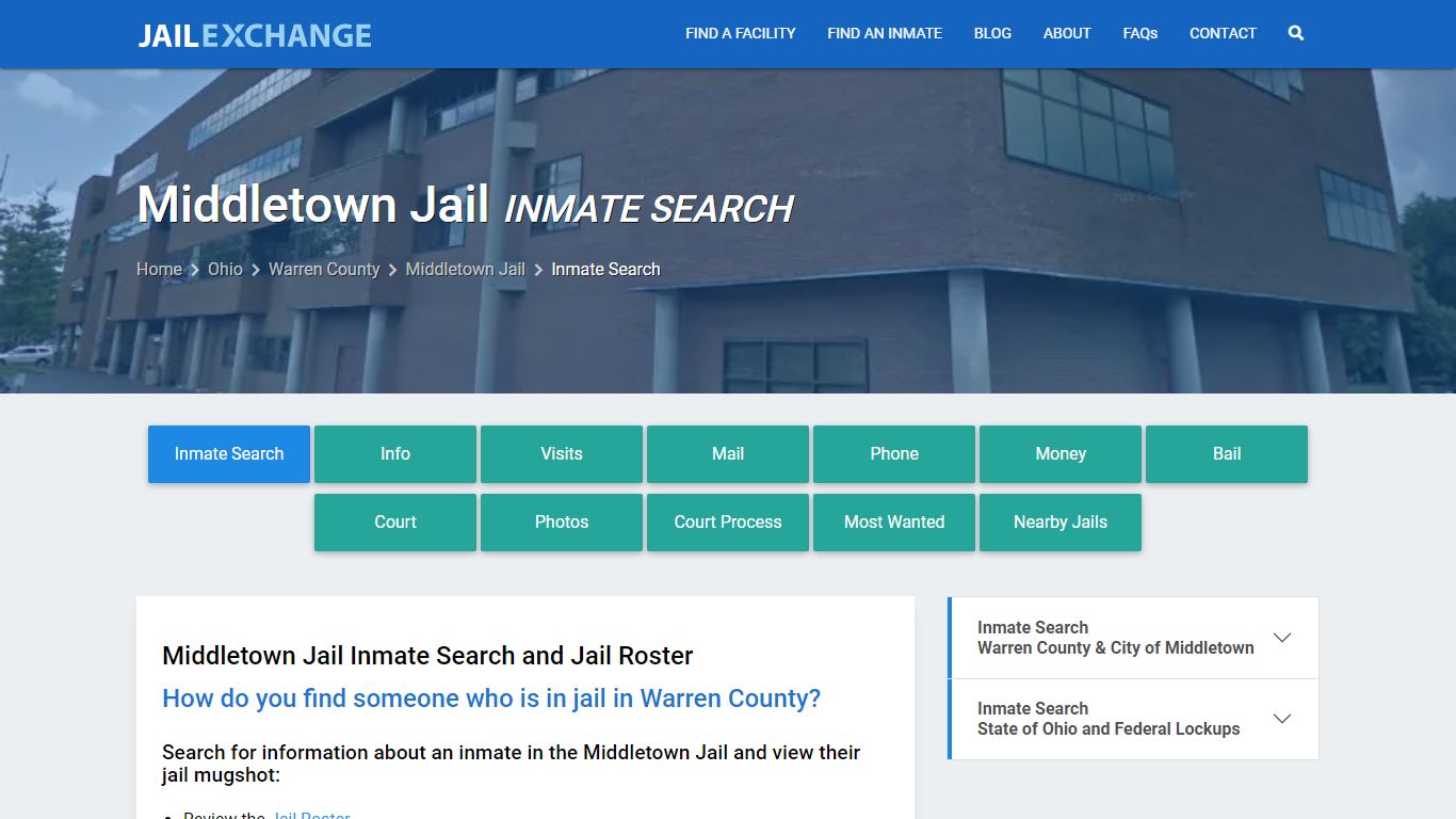 Inmate Search: Roster & Mugshots - Middletown Jail, OH